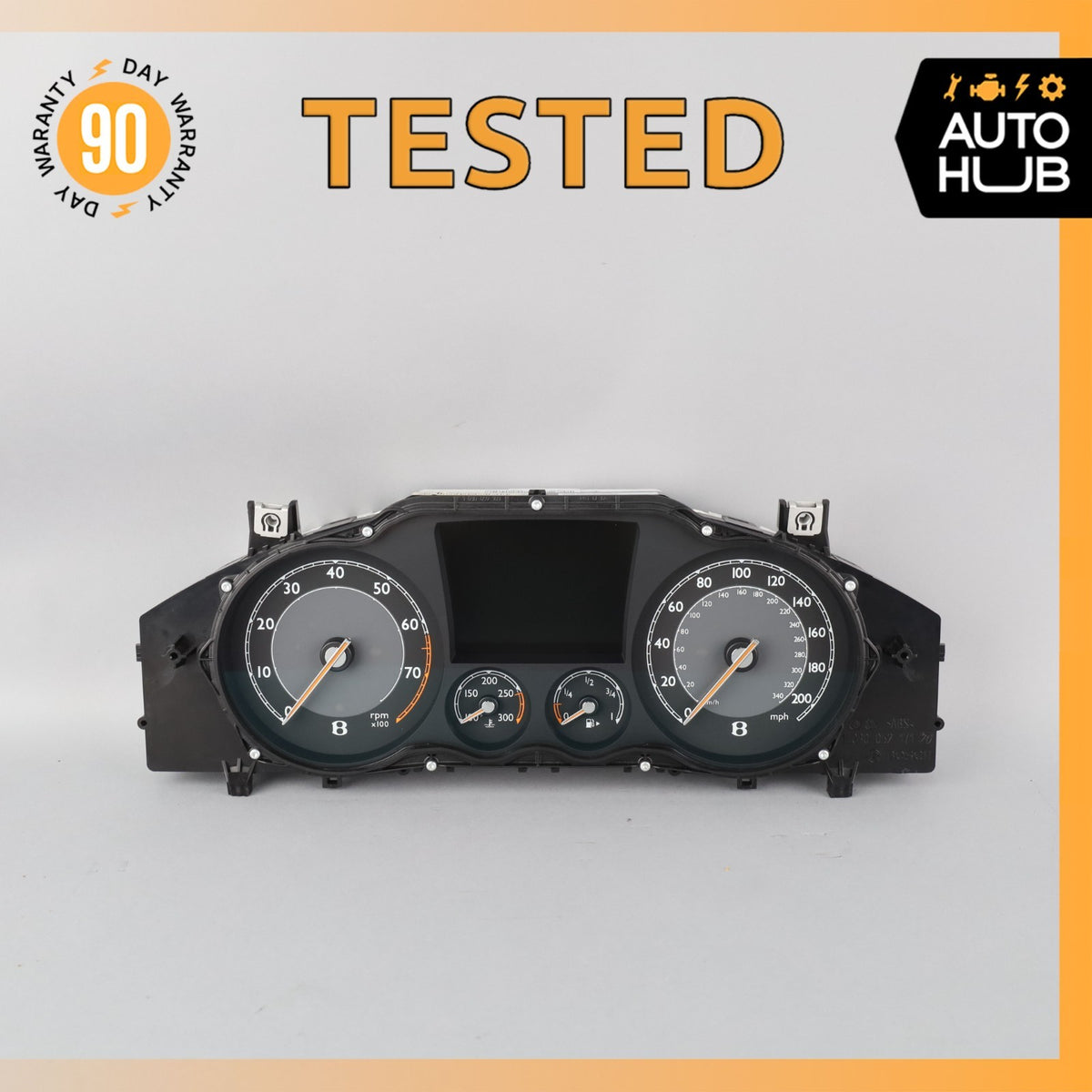 2015 Bentley Continental GT GTC Instrument Cluster Speedometer OEM 100k - photo 1