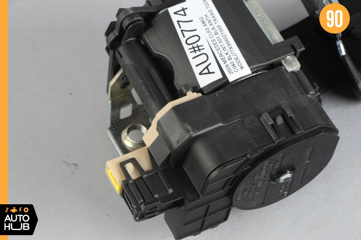 07-10 Mercedes W216 CL550 CL63 AMG Front Right Passenger Seat Belt Black OEM - photo 6