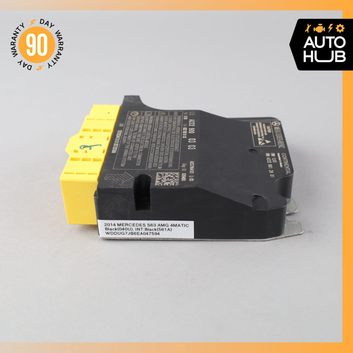 2014 Mercedes W222 S63 AMG Airbag Air Bag Sensor SRS Control Module OEM - photo 2