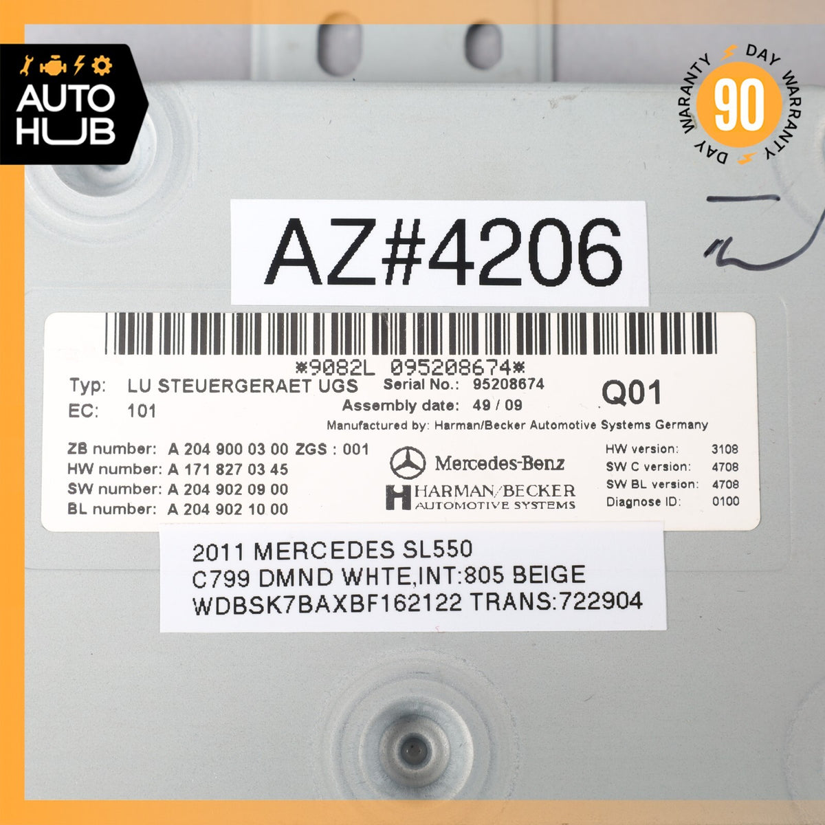 Mercedes R230 SL550 E350 C300 Communication Interface Module 2049000300 OEM - photo 8