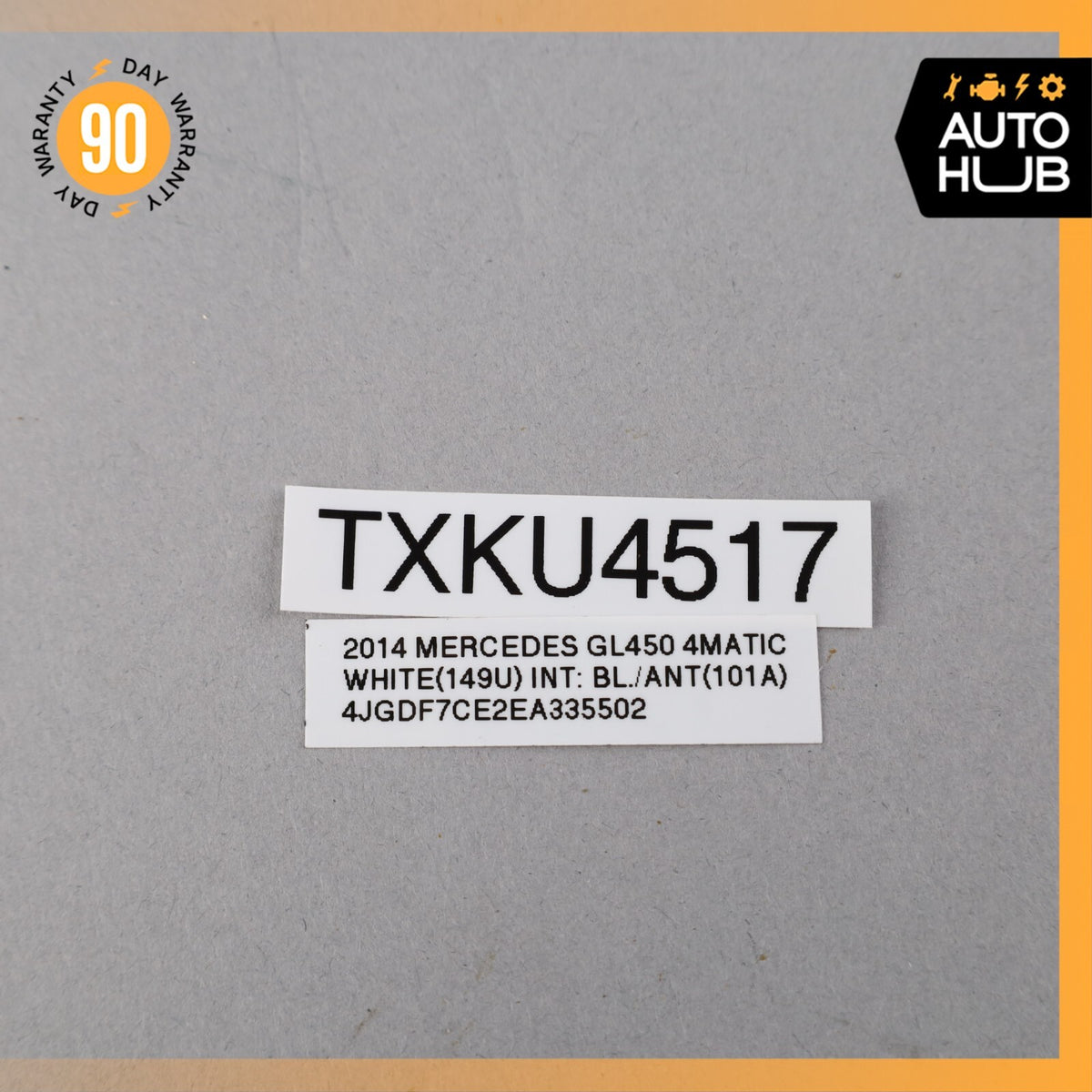 2014 Mercedes X166 GL450 Exterior Door Handle Front Left Side White OEM - photo 9