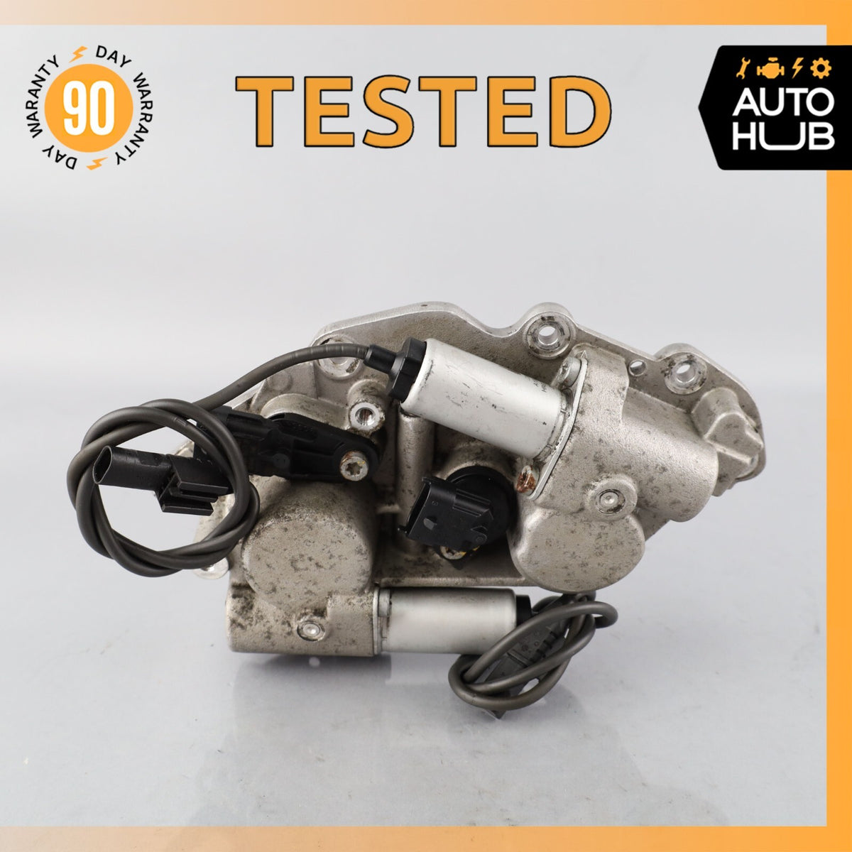 07-15 Mercedes W164 ML63 CLS63 AMG Left Camshaft Adjuster Cover w/ Valve OEM - photo 1