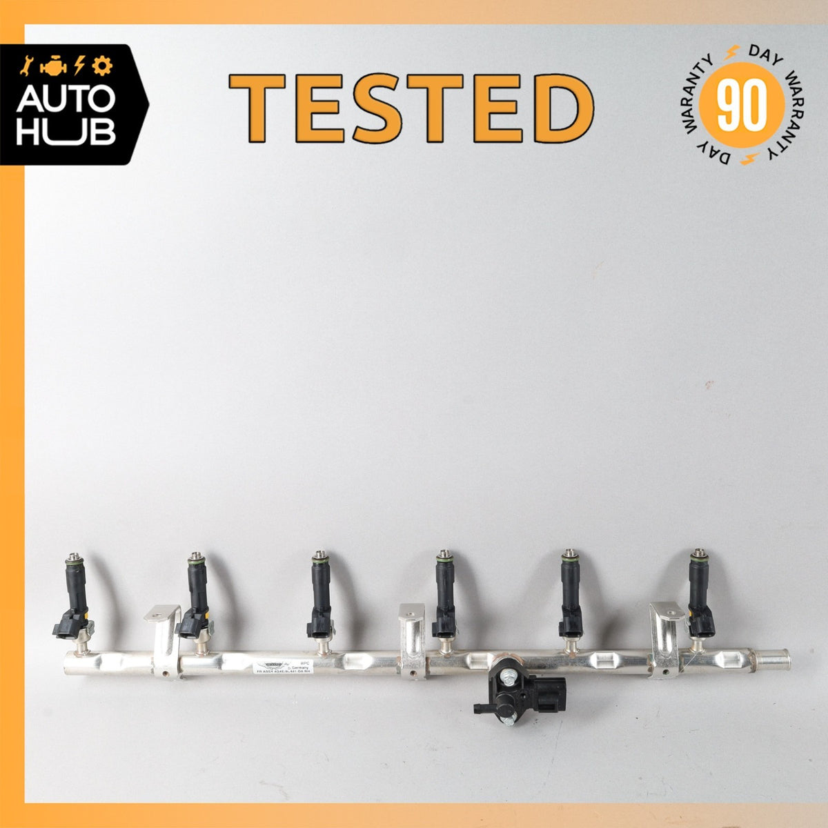 10-17 Aston Martin DB9 Rapide Left Side Fuel Injector Rail w/Injectors OEM - photo 1