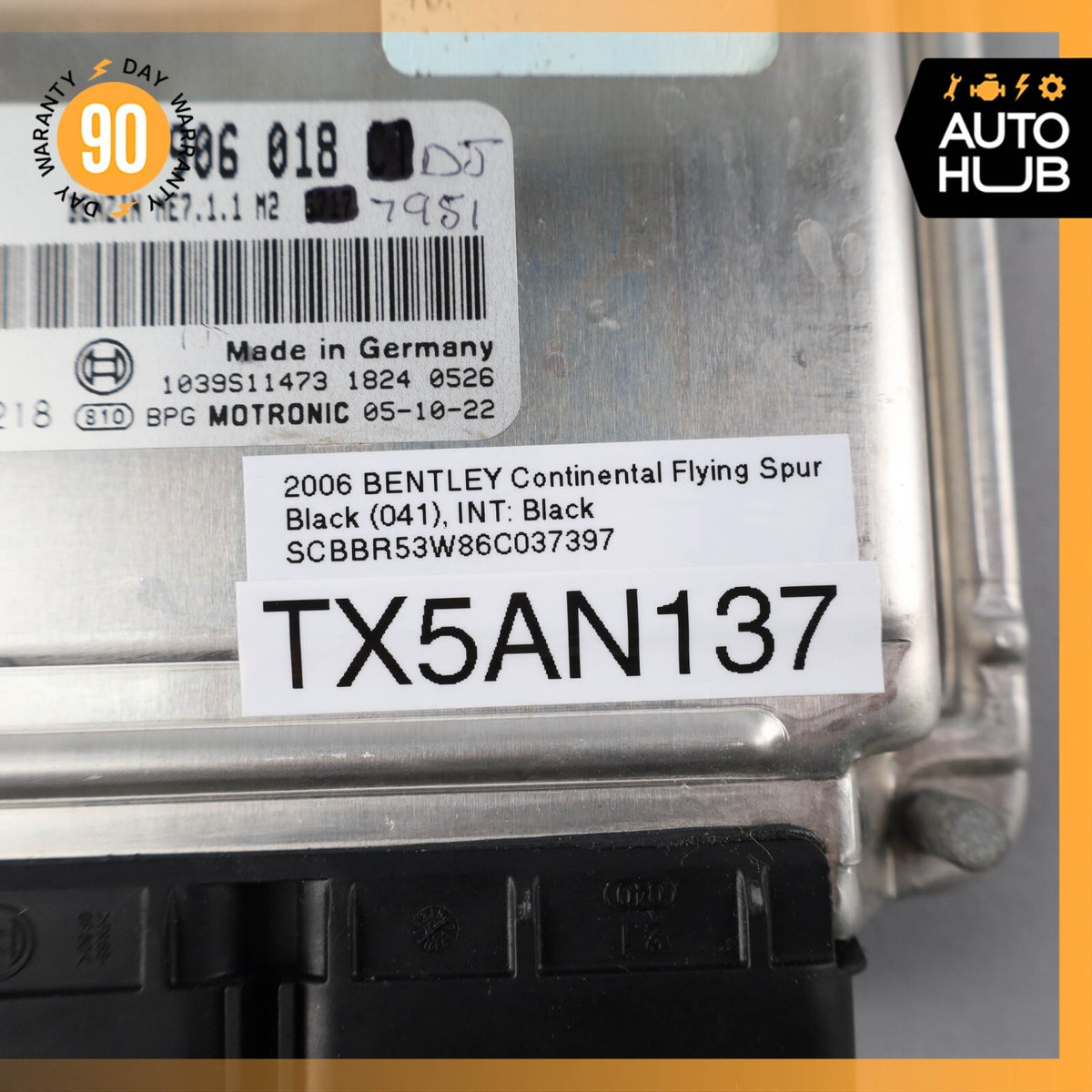 2006 Bentley Continental Flying Spur 6.0L W12 Engine Control Module ECU OEM 67k - photo 9