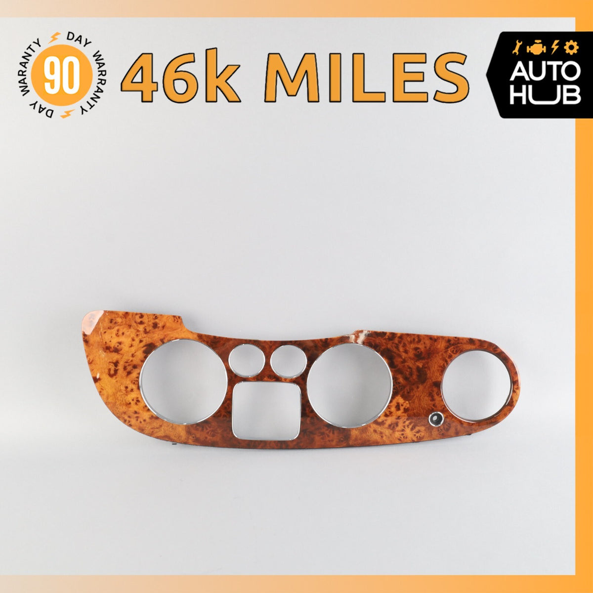 03-13 Bentley Continental GTC GT Dash Panel Speedometer Bezel Trim Wood OEM 46k - photo 1