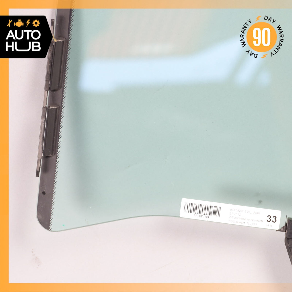 10-16 Porsche Panamera 970 Hybrid S Door Window Glass Front Right Side OEM 89k - photo 12