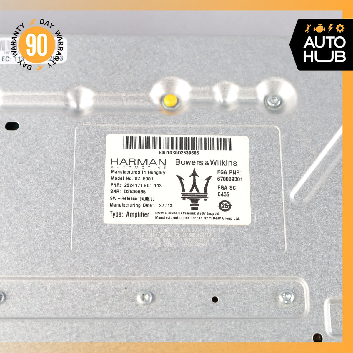 14-17 Maserati Quattroporte M156 Ghibli Bowers & Wilkins Audio Amplifier Amp OEM - photo 9