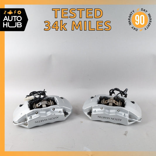 05-17 Aston Martin DB9 V8 Vantage Rear Brake Calipers Set 7G432C465EA OEM 34k - photo 1