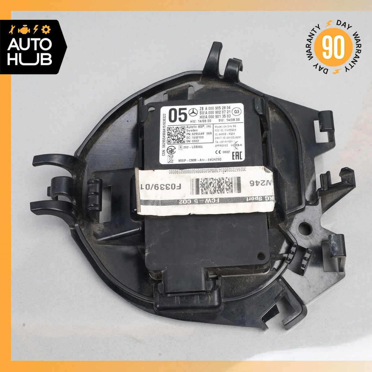 Mercedes W242 B250e Front Blind Spot Radar Distance Sensor Module w/Bracket OEM - photo 4