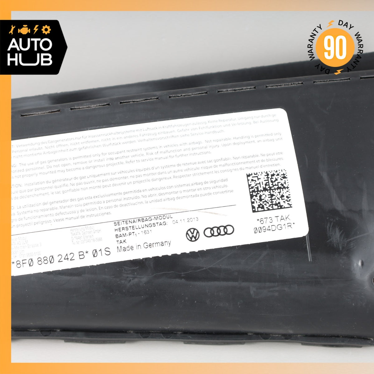 12-18 Bentley Continental GTC GT Seat Airbag Air Bag SRS Front Right OEM - photo 4