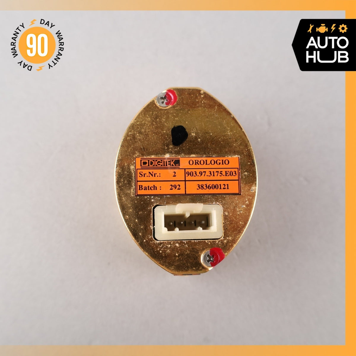 00-07 Maserati M138 4200 Coupe 3200 Center Dashboard Analog Gold Clock OEM 27k - photo 8