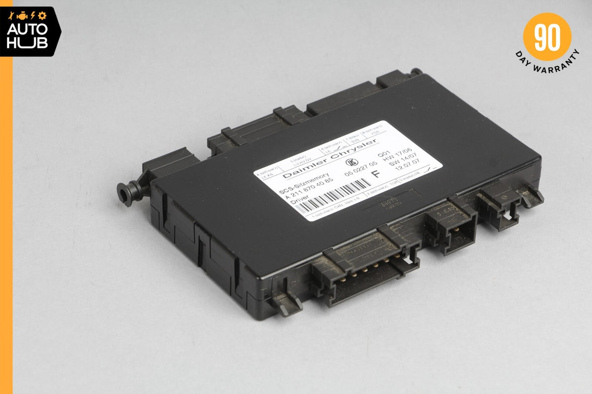 03-12 Mercedes W211 E63 AMG GL350 SLK350 GL550 Seat Control Module Left Side OEM - photo 1
