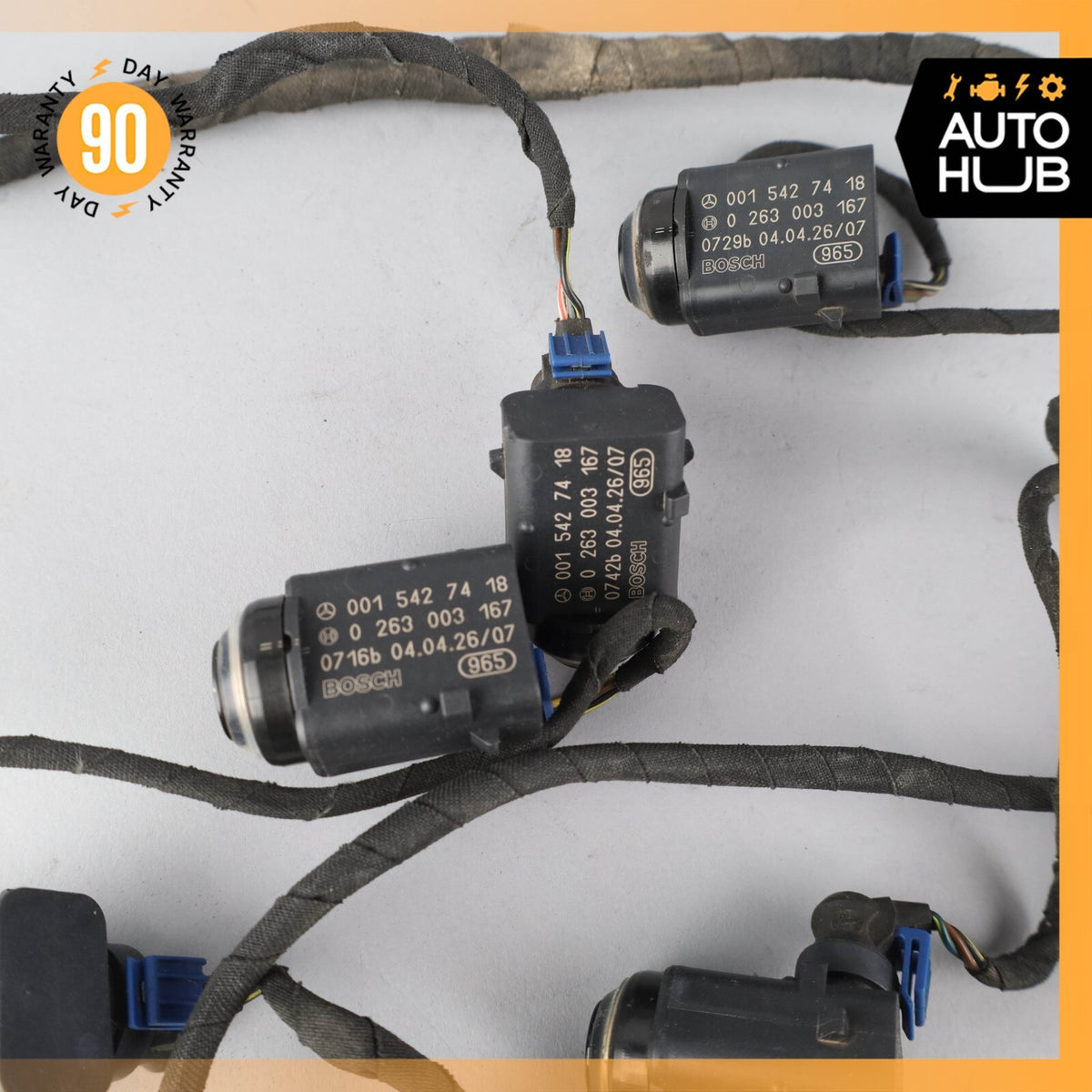 00-09 Mercedes W215 CL55 AMG S430 Front Bumper Parking Wire Harness OEM - photo 4