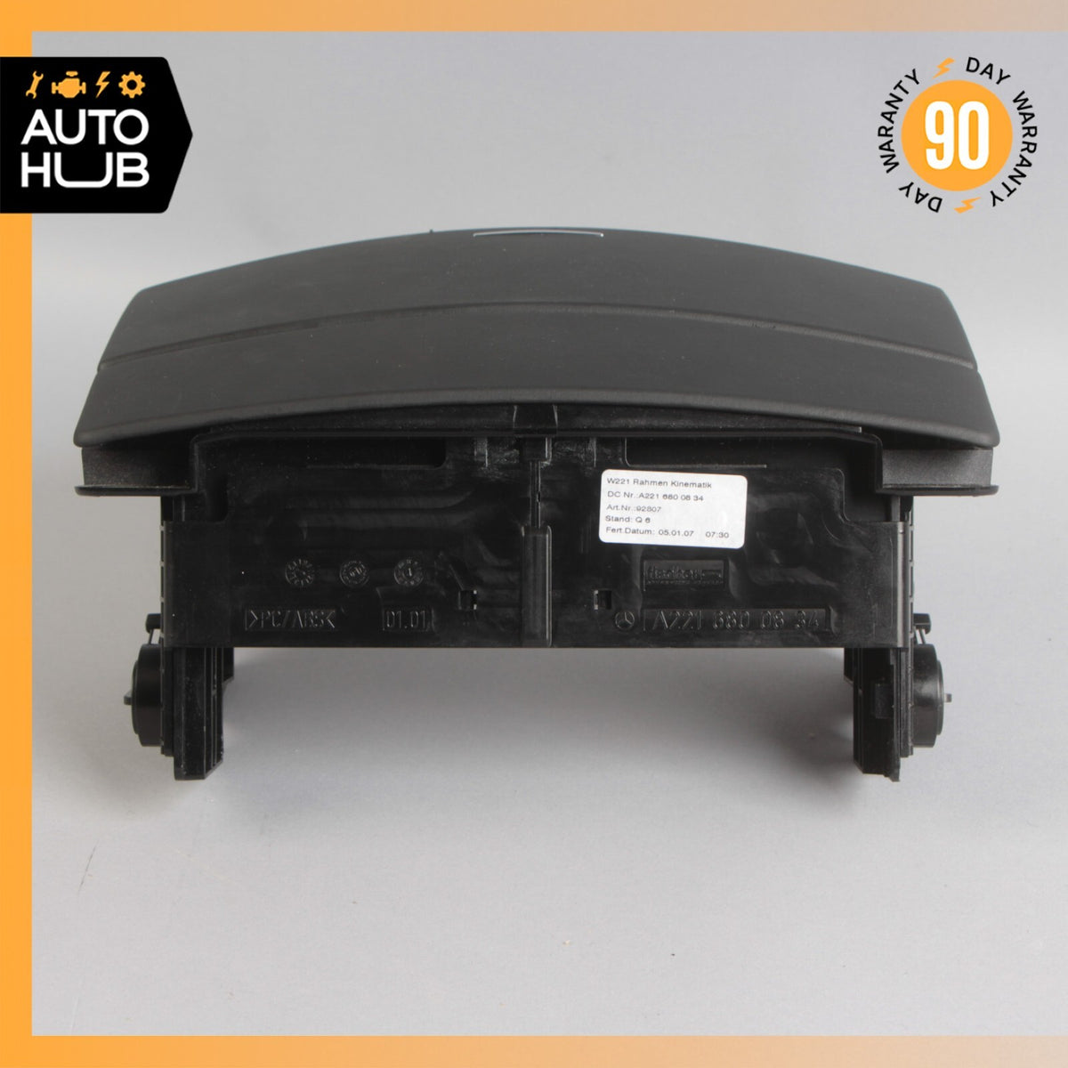 Mercedes W221 S65 S600 Center Console Dashboard CD Player Cover Exclusive Black - photo 9
