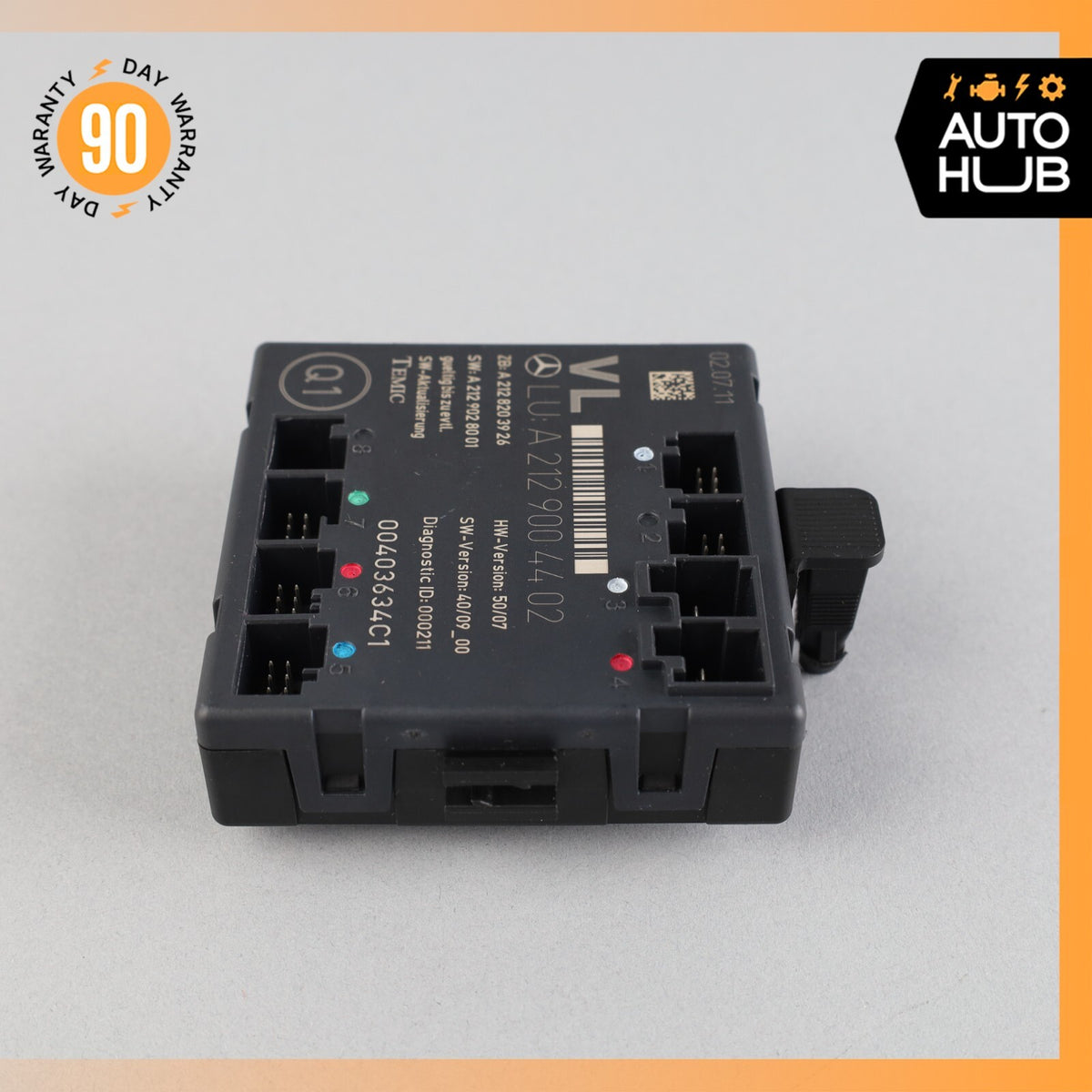 08-18 Mercedes W207 E350 SLK350 E400 Front Left Side Door Control Module OEM - photo 2