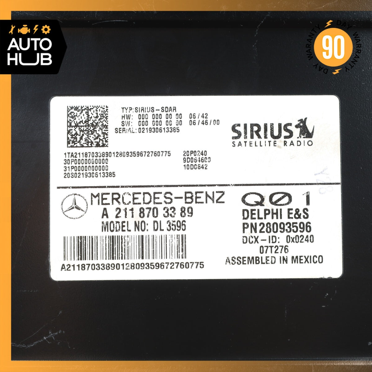 03-09 Mercedes W164 ML550 SL500 SL550 GL450 Sirius Satellite Radio Receiver OEM - photo 7