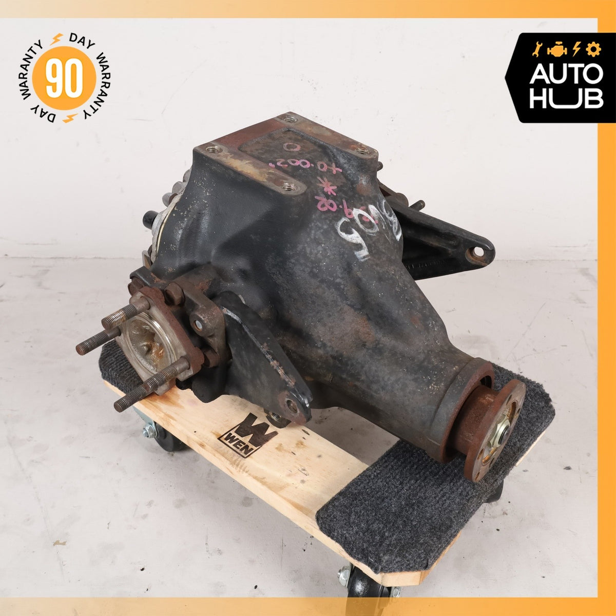 00-04 Aston Martin DB7 Vantage Auto Rear Differential Diff Axle Carrier 3.06 38k - photo 2
