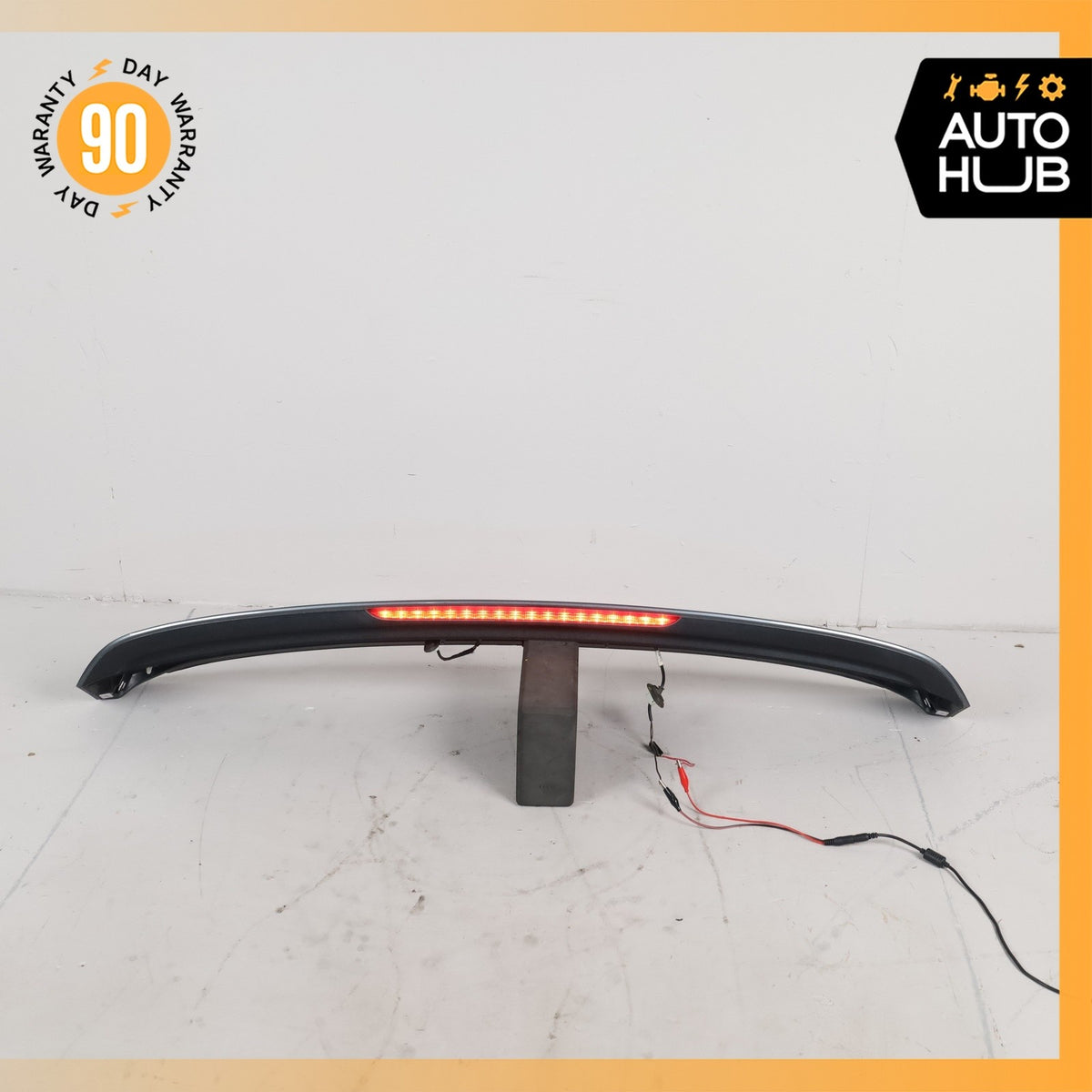09-17 Audi 8R Q5 SQ5 Trunk Lid Spoiler Wing Black w/ Lamp OEM - photo 2