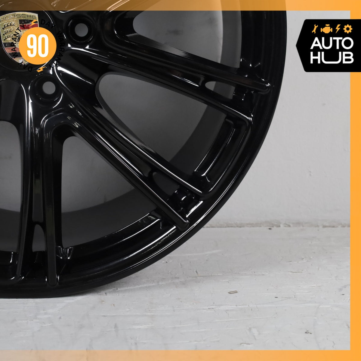 17-23 Porsche Panamera 971 11.5 X 21 21" Rear Wheel Rim Black 971601025N OEM - photo 5