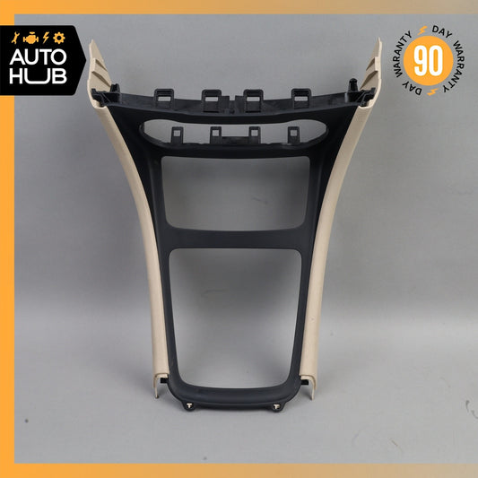 Mercedes W117 CLA250 Front Center Console Cover Panel Trim Bezel Beige OEM - photo 1