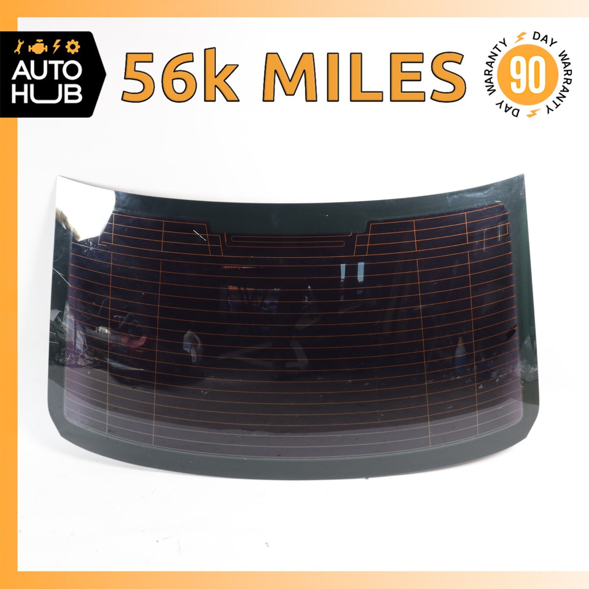 17-19 Audi B9 A4 Sedan Rear Windshield Window Glass OEM 56k - photo 1