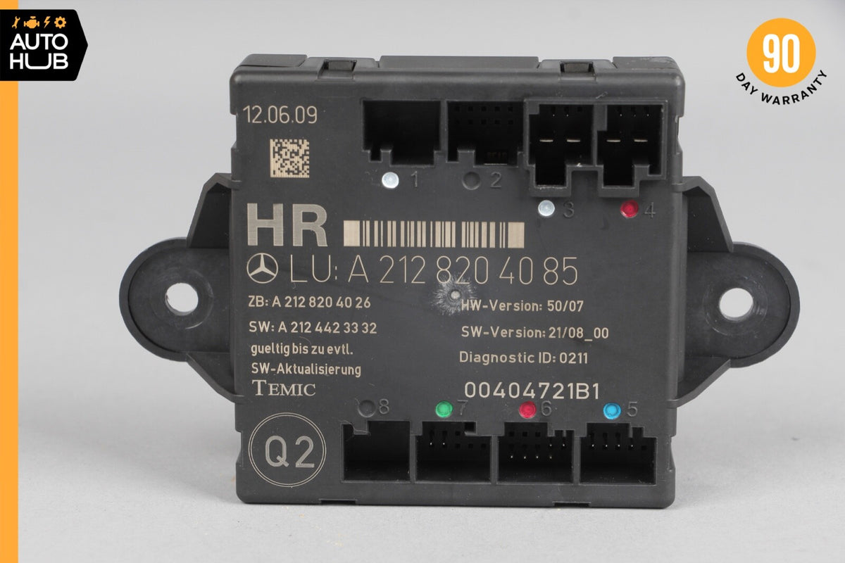 08-18 Mercedes X204 GLK350 E350 CLS550 Rear Right Side Door Control Module OEM - photo 6