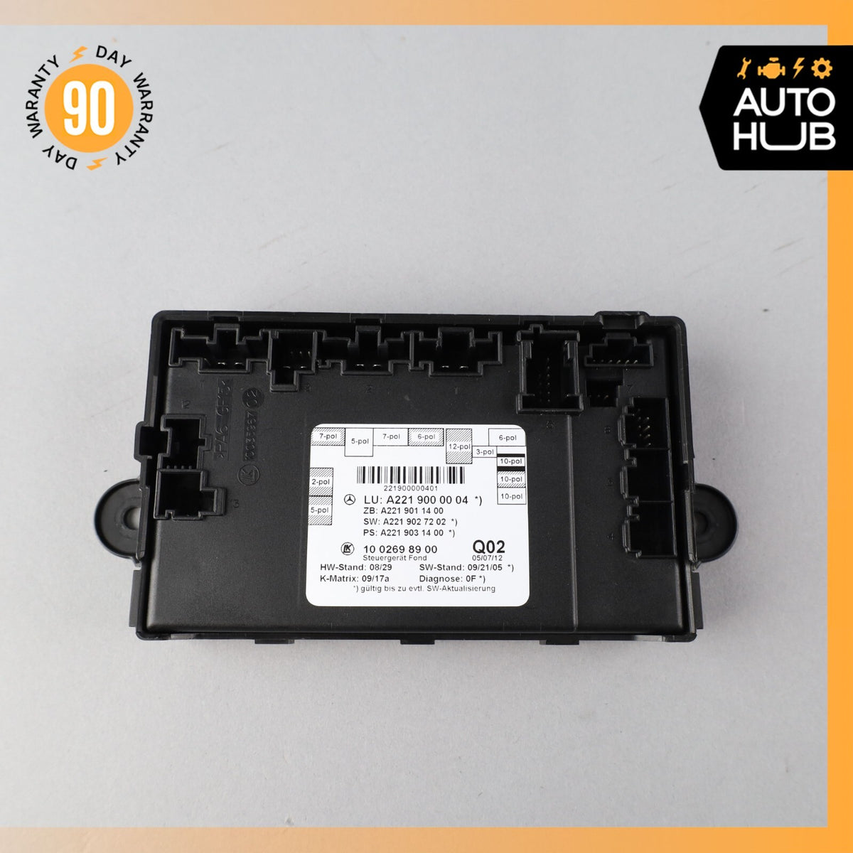 07-13 Mercedes W221 S550 S400 Rear Right or Left Side Door Control Module OEM - photo 6