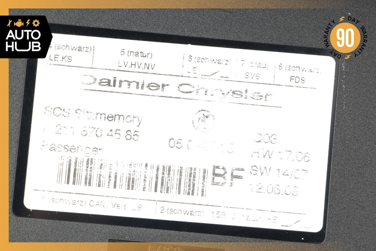 03-11 Mercedes X164 GL550 CLS550 ML350 Front Right Side Seat Control Module OEM - photo 9