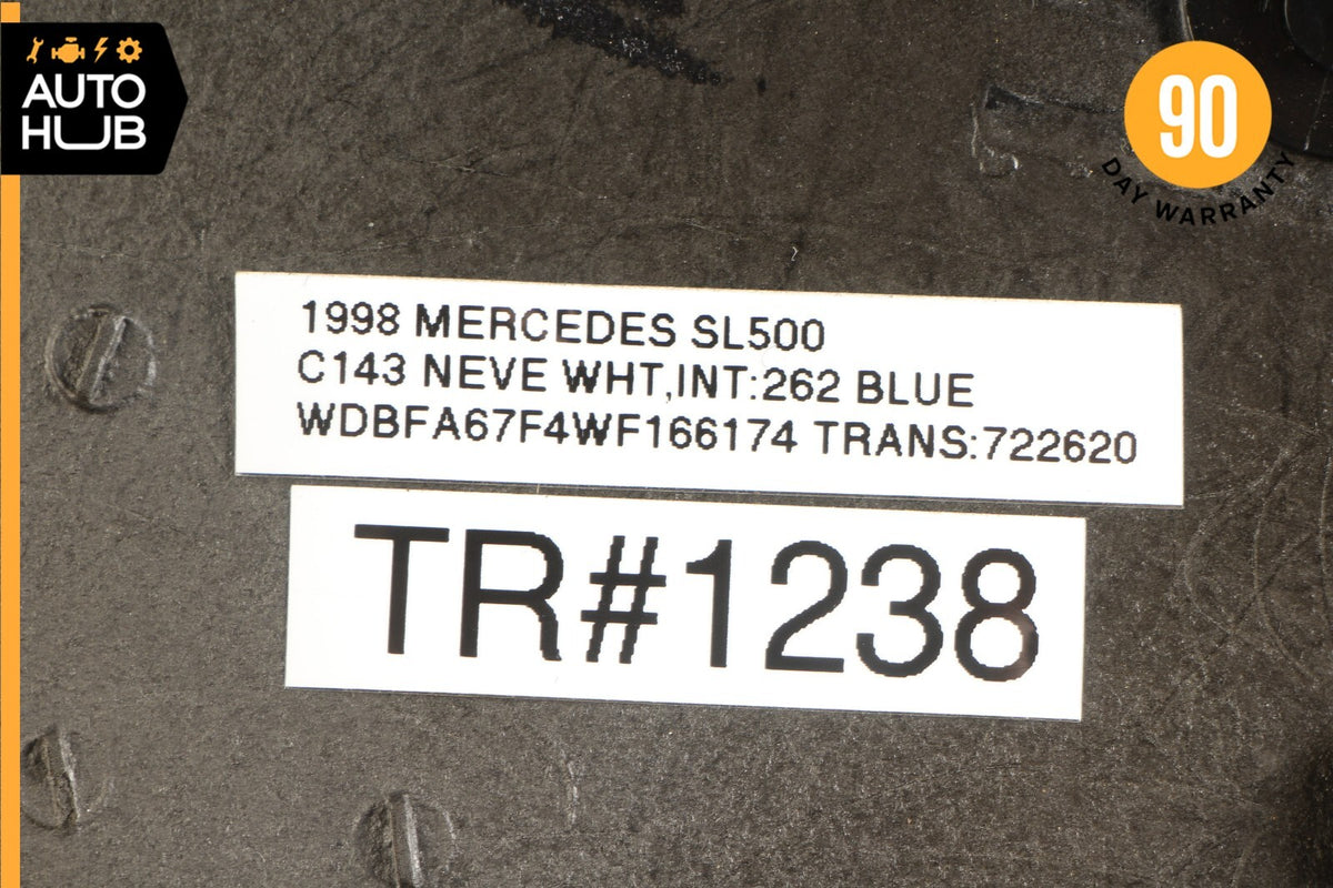 90-02 Mercedes R129 SL500 SL320 Right Side Sun Visor Trim Cover Blue OEM 49k - photo 10