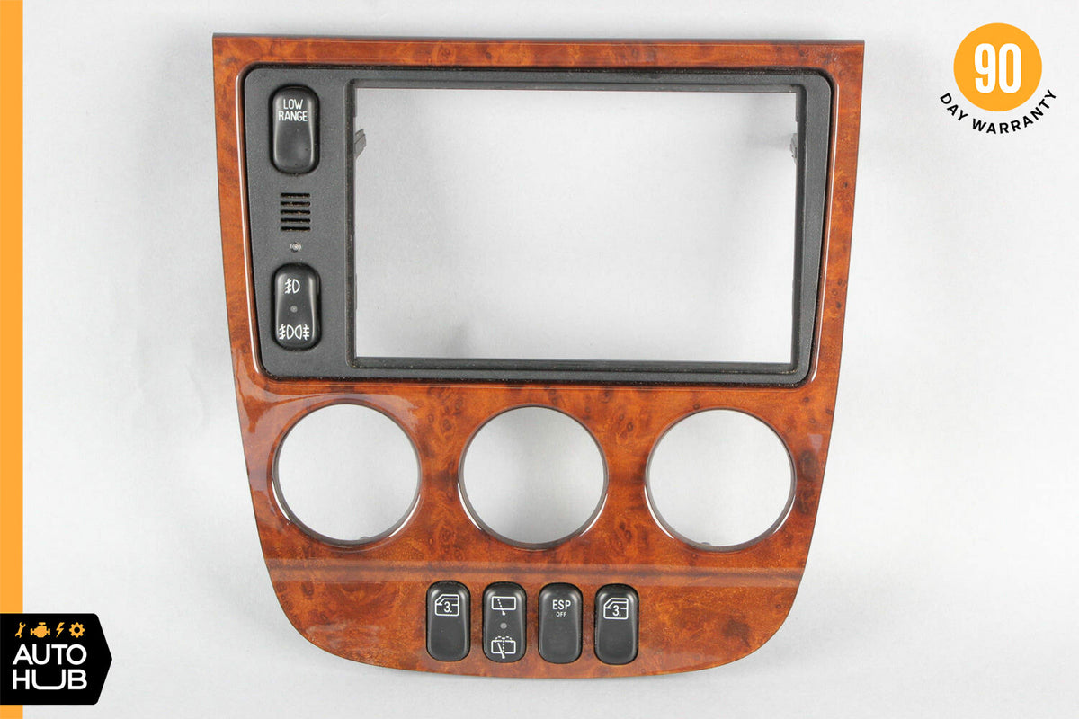 02-05 Mercedes W163 ML320 ML350 ML500 Center Console Trim Bezel Wood OEM - photo 1