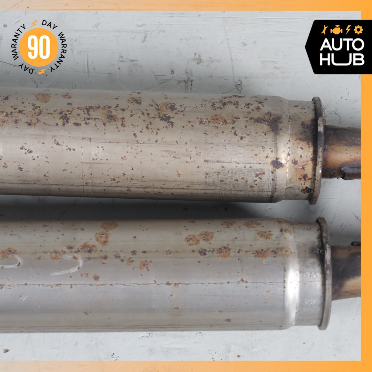 03-05 Ford Thunderbird 3.9L Exhaust Central Resonator Mid Pipe Silencer OEM 80k - photo 3