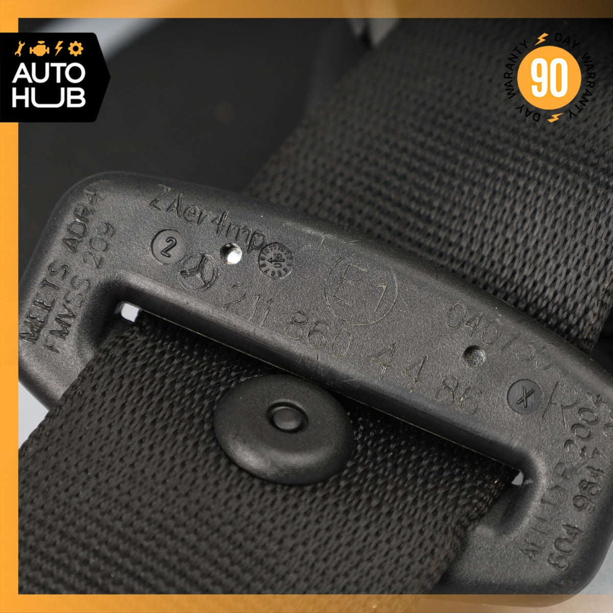 07-09 Mercedes W211 E350 CLS550 Front Right Passenger Side Seat Belt Black OEM - photo 19