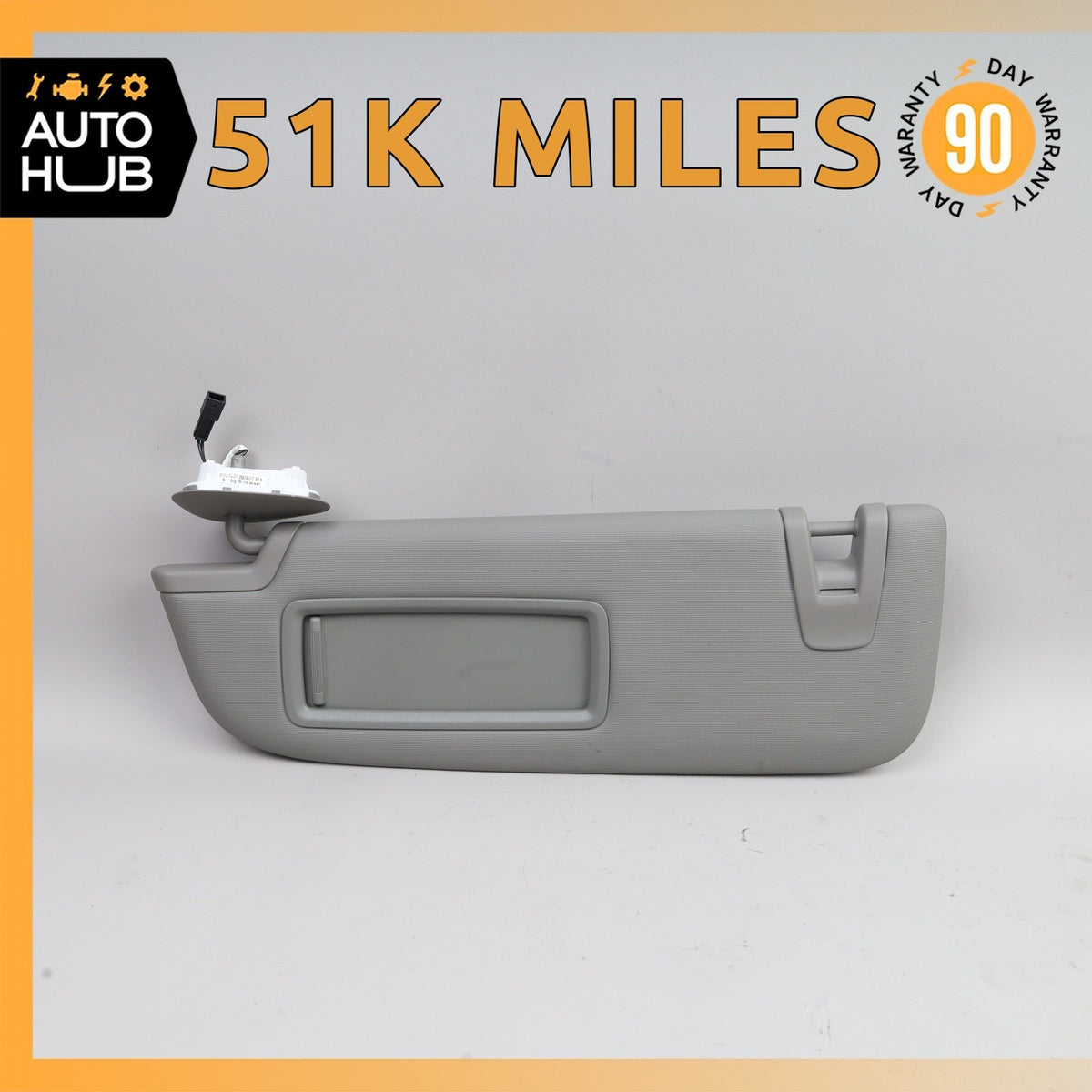 10-16 Porsche Panamera Left Driver Side Sun Visor Sunvisor Gray OEM - photo 1