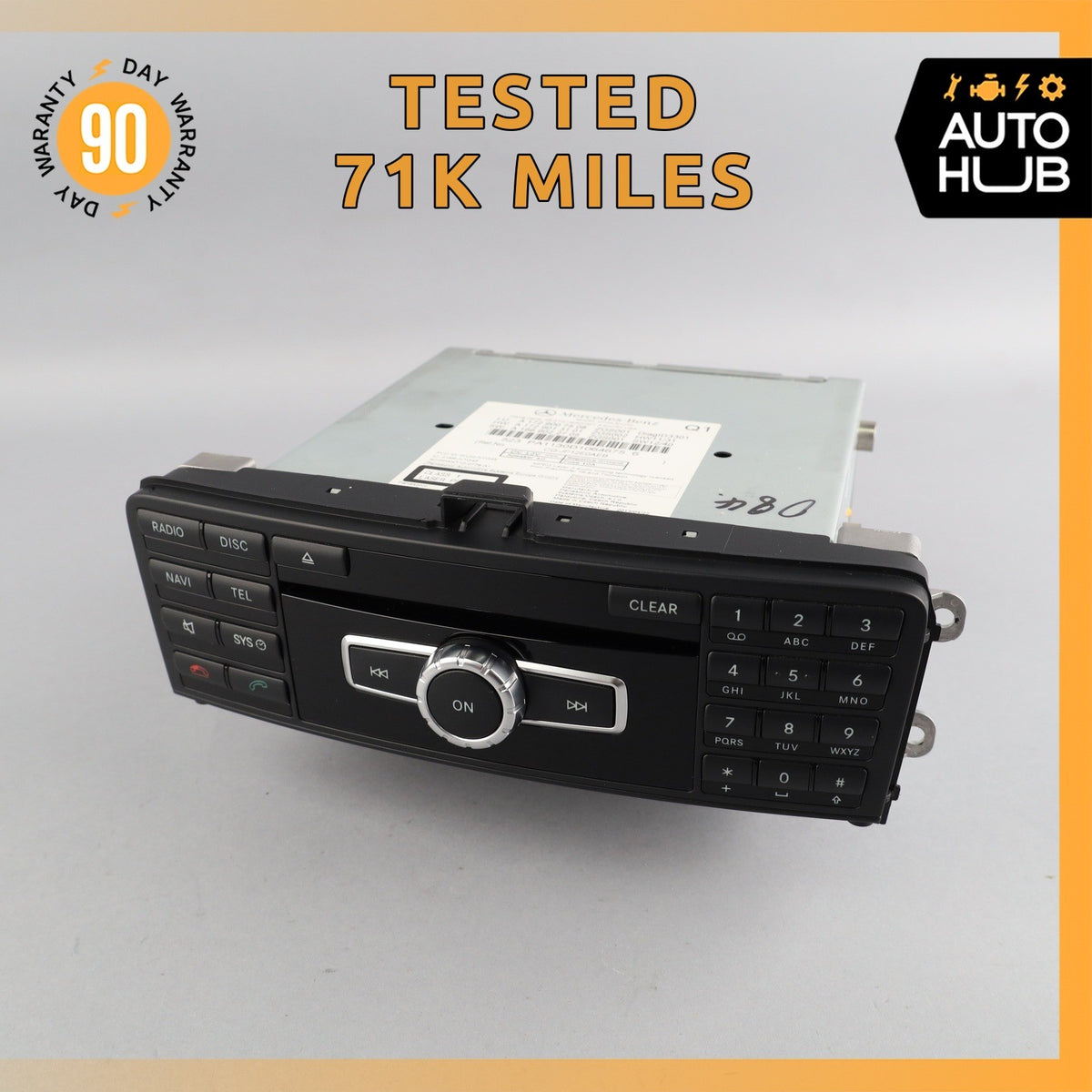 Mercedes R172 SLK250 SLK350 Navigation Command Head Unit DVD CD Audio OEM 71k - photo 1