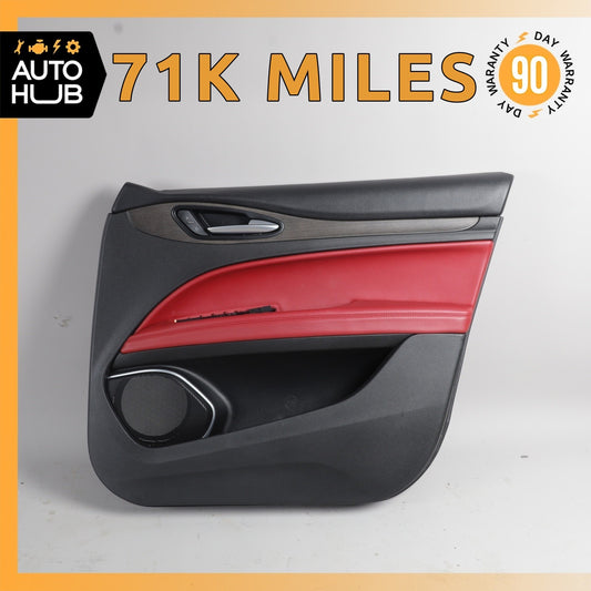 17-22 Alfa Romeo 949 Stelvio Front Right Side Interior Door Panel Red OEM - photo 1