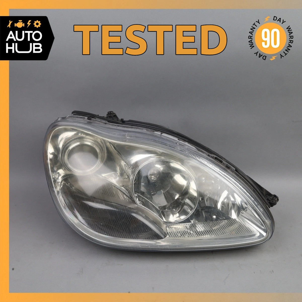 03-06 Mercedes W220 S350 S430 S500 Right Headlight Lamp Halogen OEM - photo 1