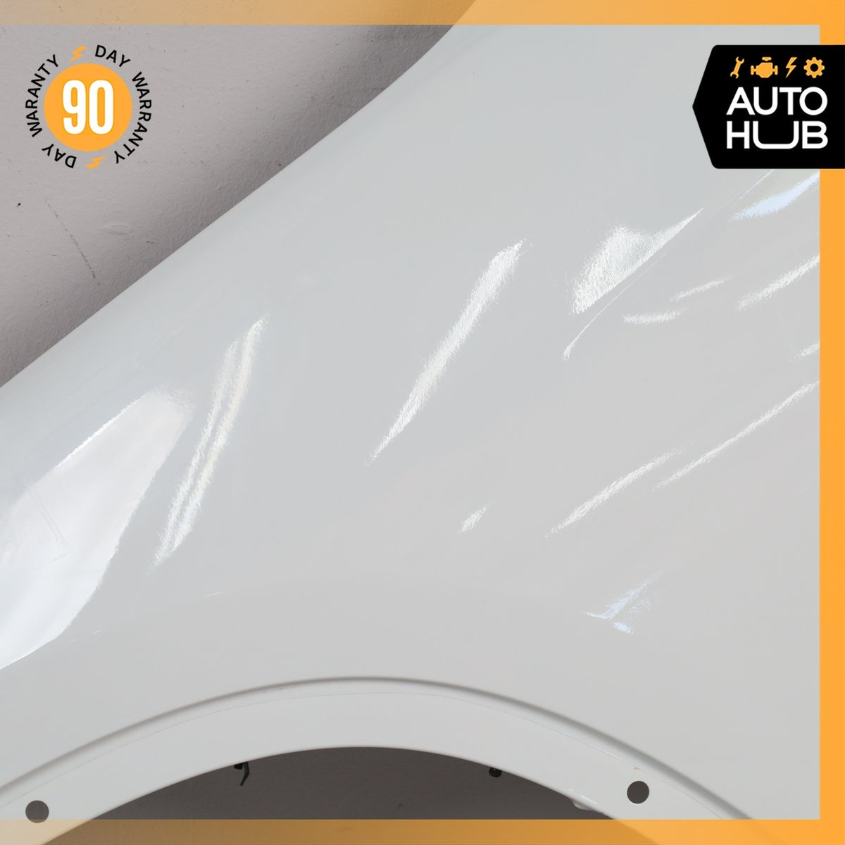13-15 BMW E84 X1 Left Driver Side Fender Assembly White OEM - photo 4