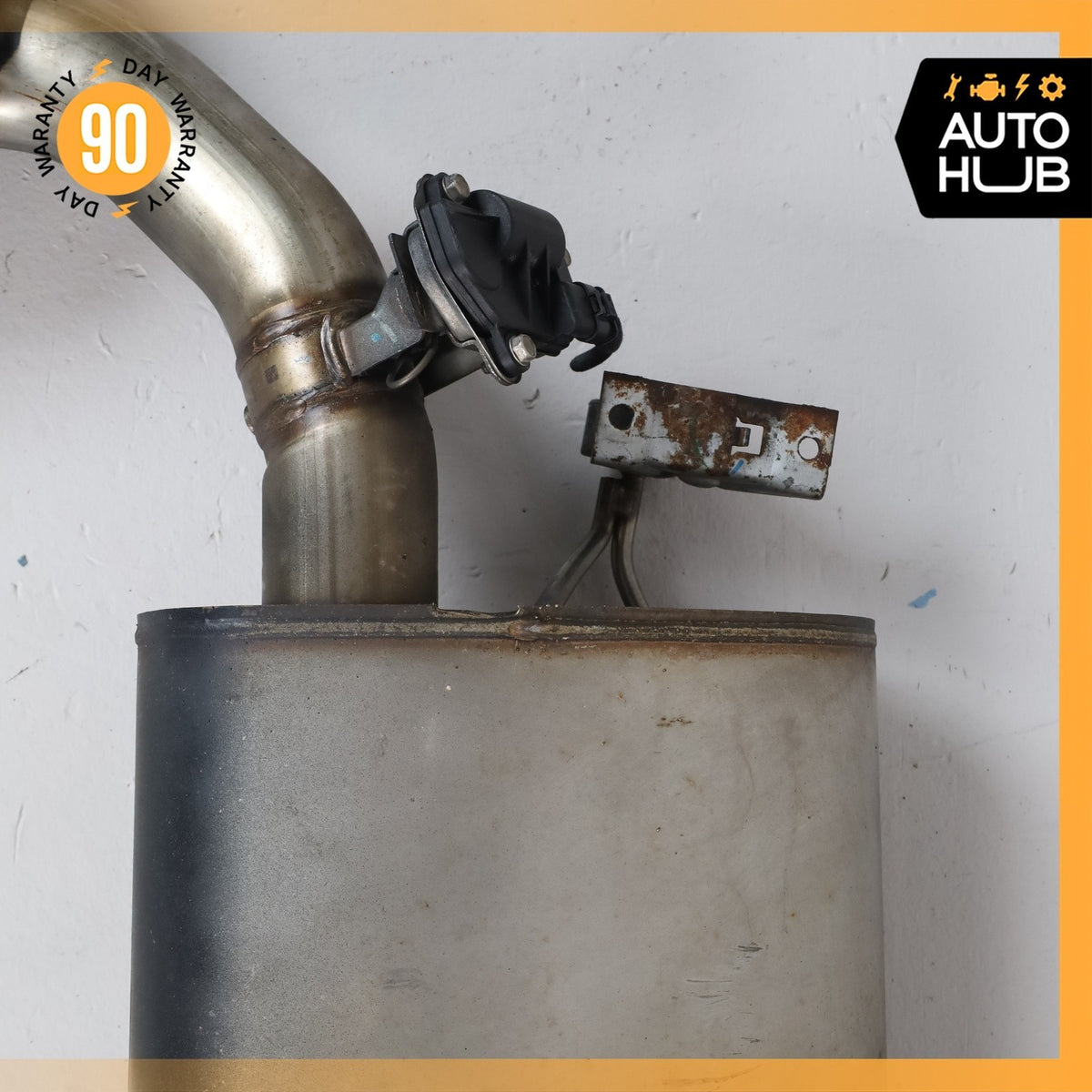 14-19 BMW F15 X5 X6 3.0L Dual Exhaust Muffler Mufflers Assembly w/ Valve OEM 86k - photo 7