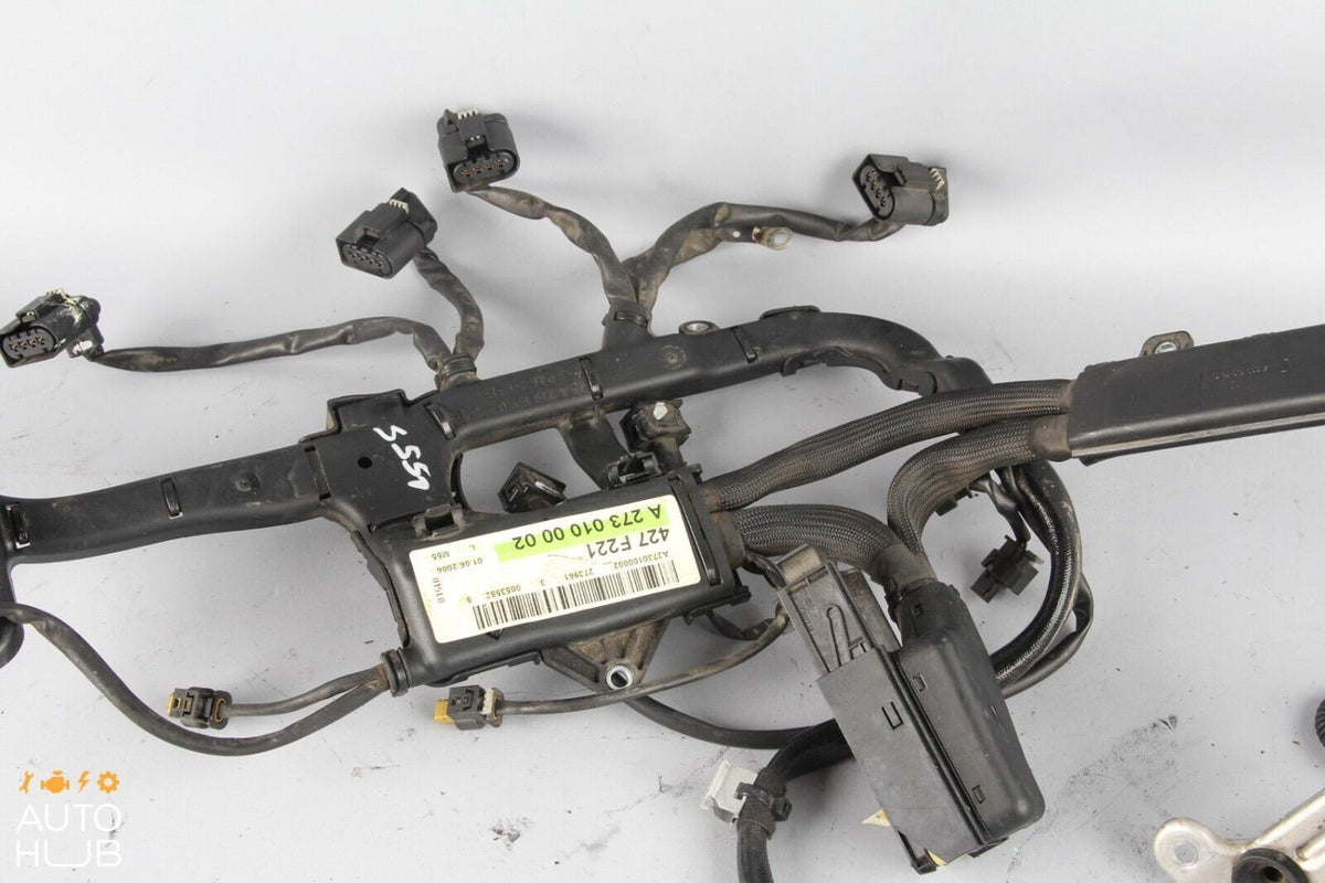 07-11 Mercedes W221 S550 CL550 M273 5.5L Engine Motor Cable Wire Harness OEM - photo 5