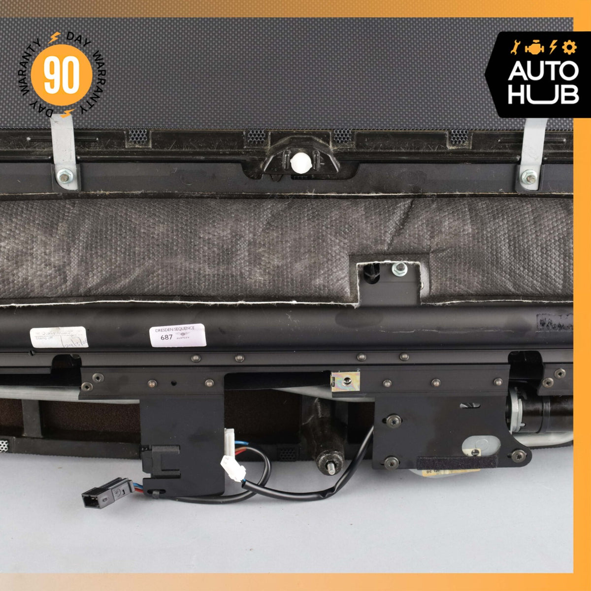 06-13 Bentley Flying Spur Rear Window Sun Shade Screen Roller Blind OEM 53k - photo 14