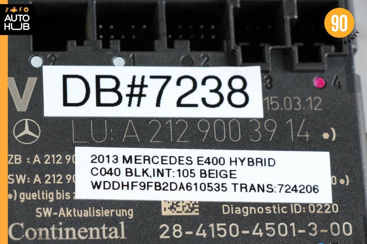 08-18 Mercedes W212 E400 C300 Front Left Side Door Control Module 2129003914 OEM - photo 9