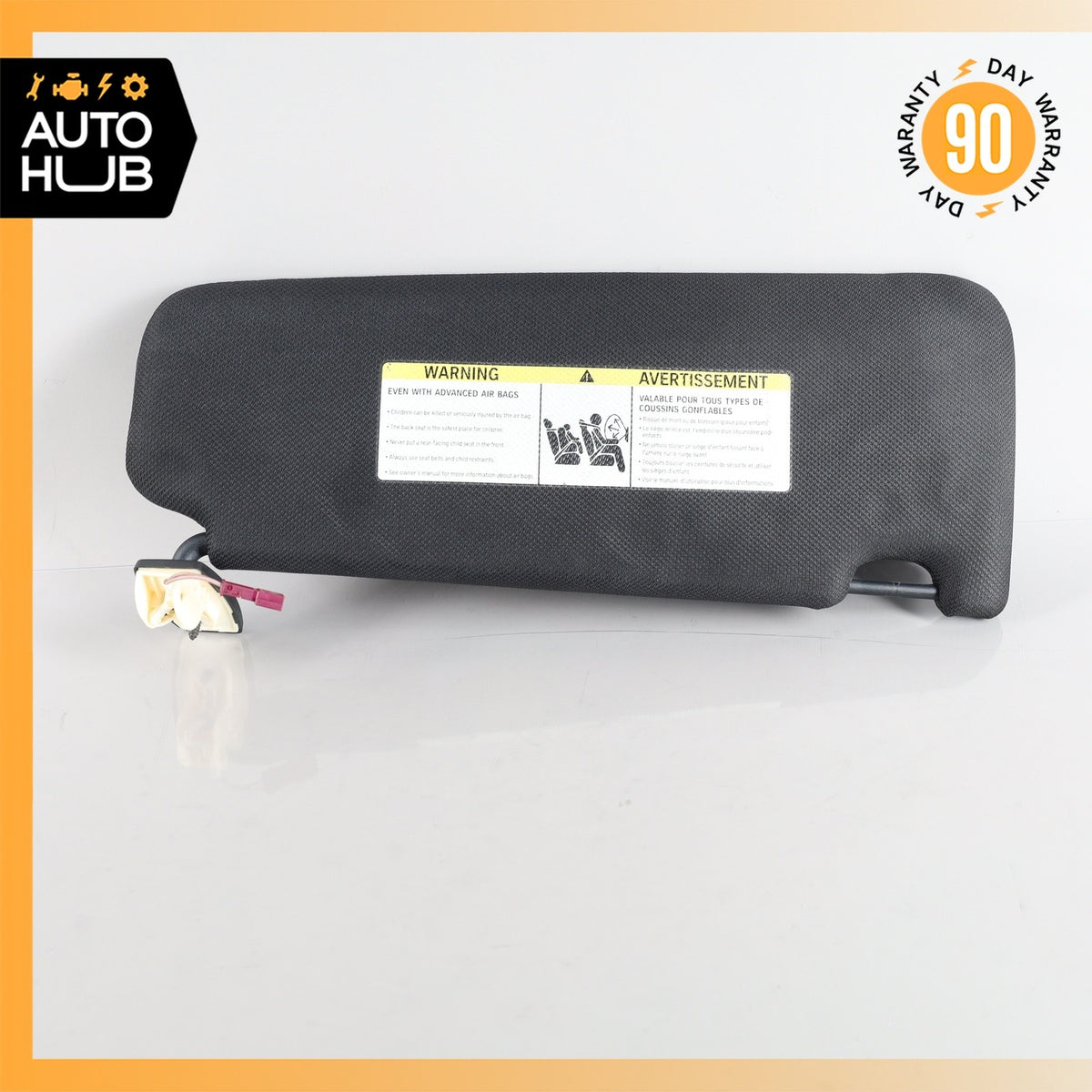 11-16 BMW F10 550i Left Driver Side Sunvisor Sun Visor Black 51168038165 OEM - photo 7