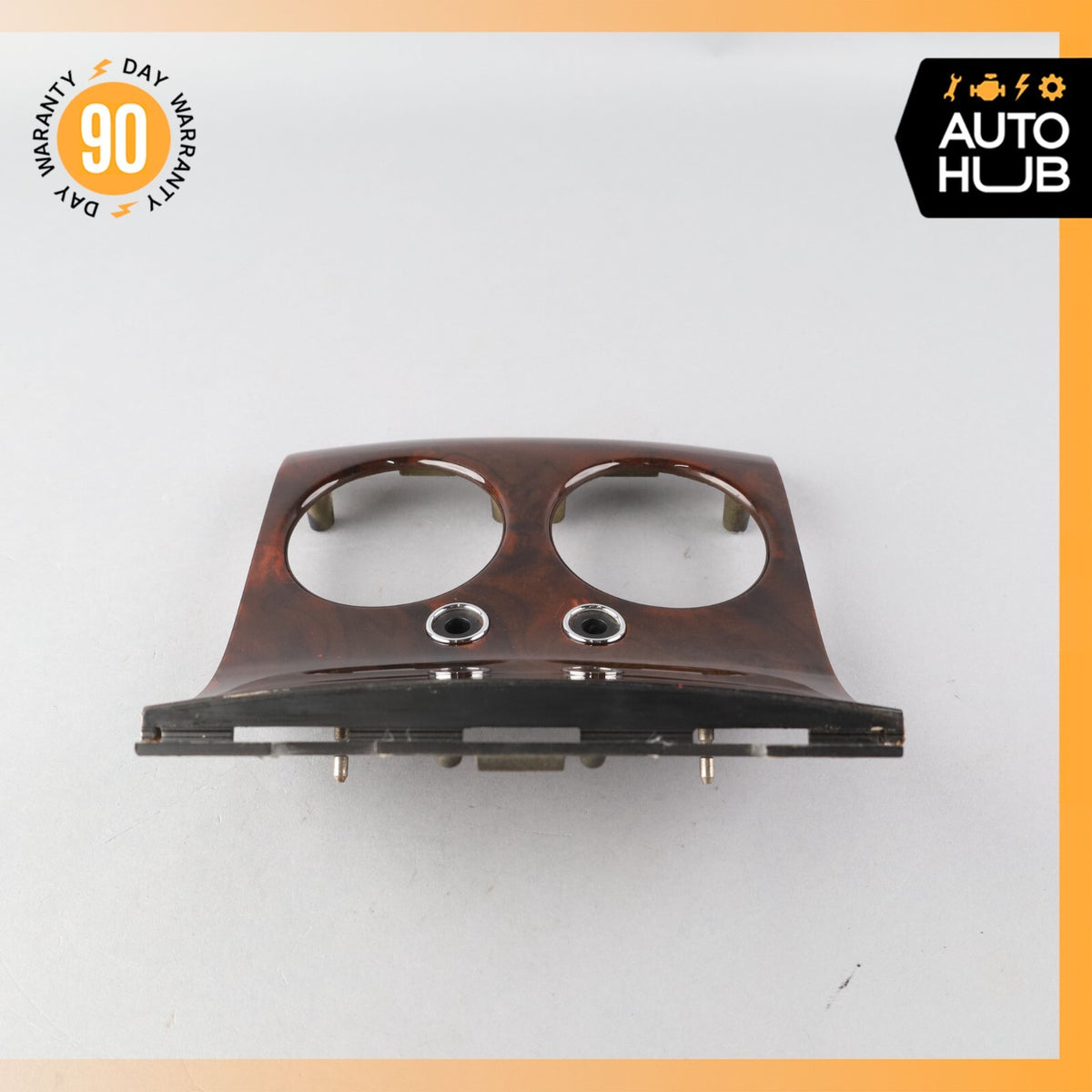 03-17 Bentley Continental GT Rear Center Console A/C Air Vent Trim Wood OEM - photo 5