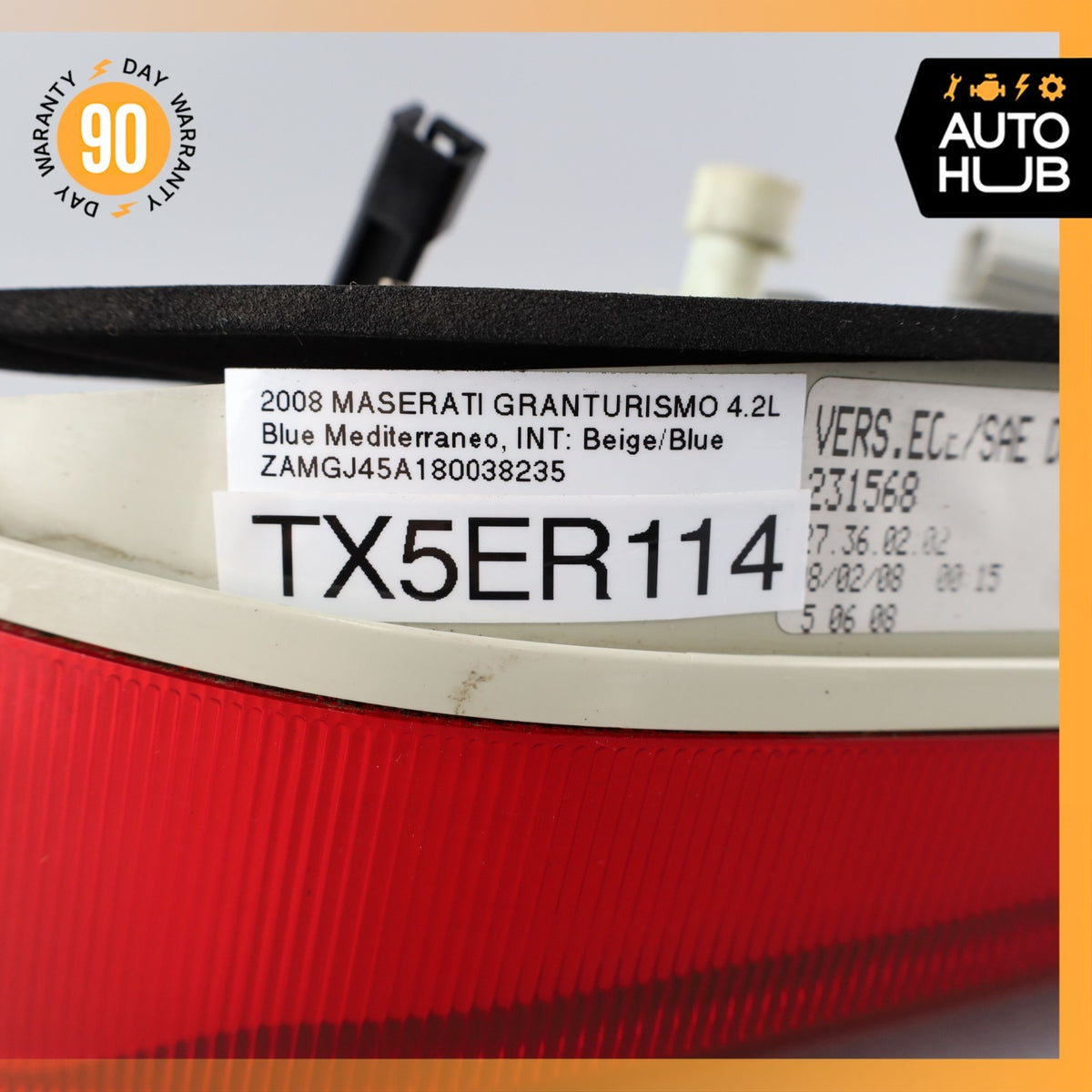 08-16 Maserati GranTurismo M145 Right Side Inner Tail Light Lamp 231568 OEM 47k - photo 16