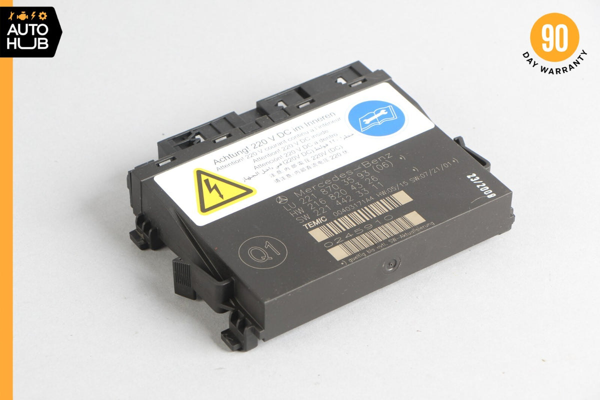 07-10 Mercedes W216 CL550 S63 Front Left or Right Seat Contour Control Module - photo 1