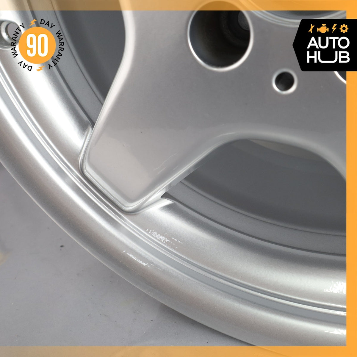 Mercedes R170 SLK230 C280 8.5 x 17 17" Rear Wheel Rim Silver 1704011402 OEM - photo 9