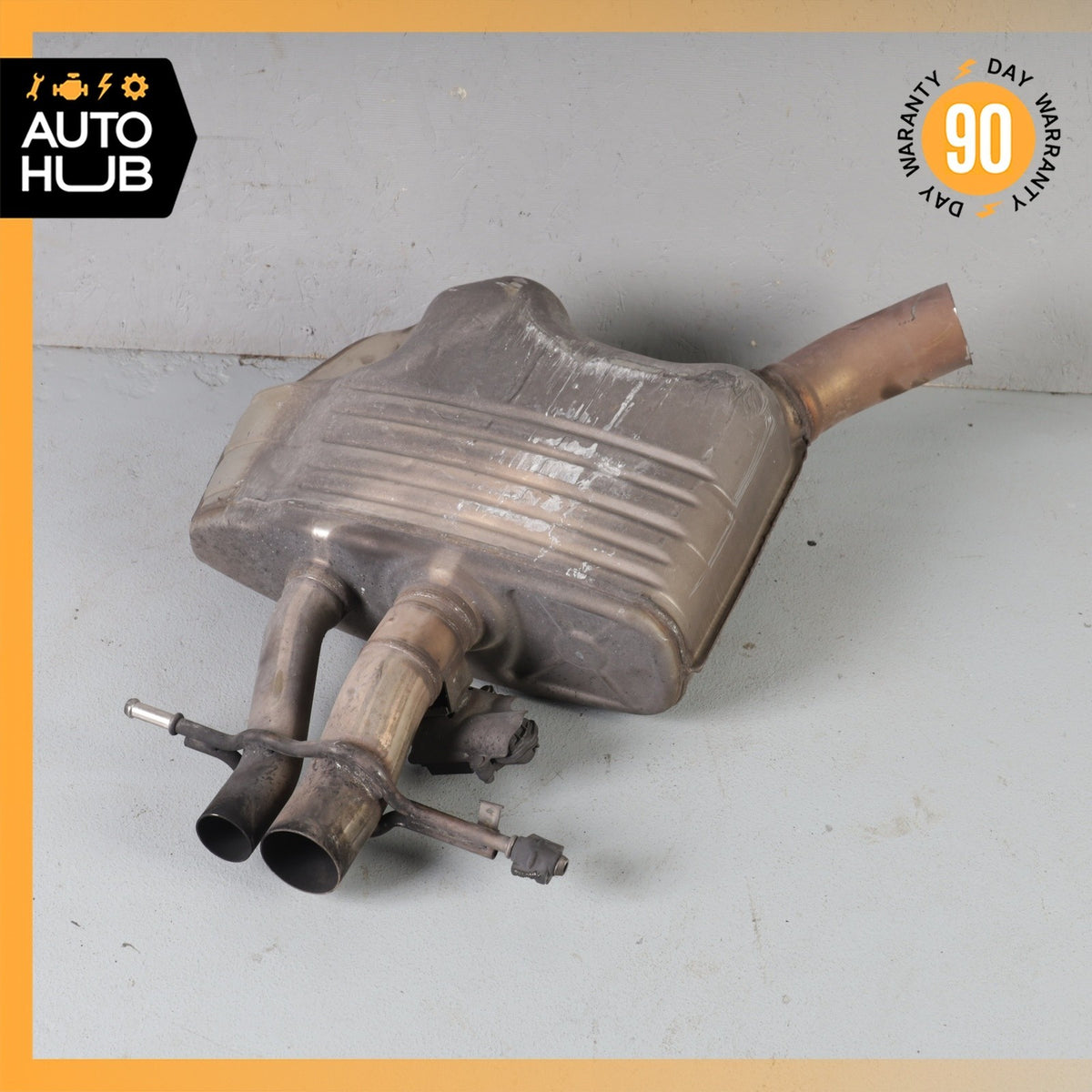 14-17 Mercedes W222 S63 AMG Sedan Exhaust Muffler Left Driver Side OEM 77k - photo 2