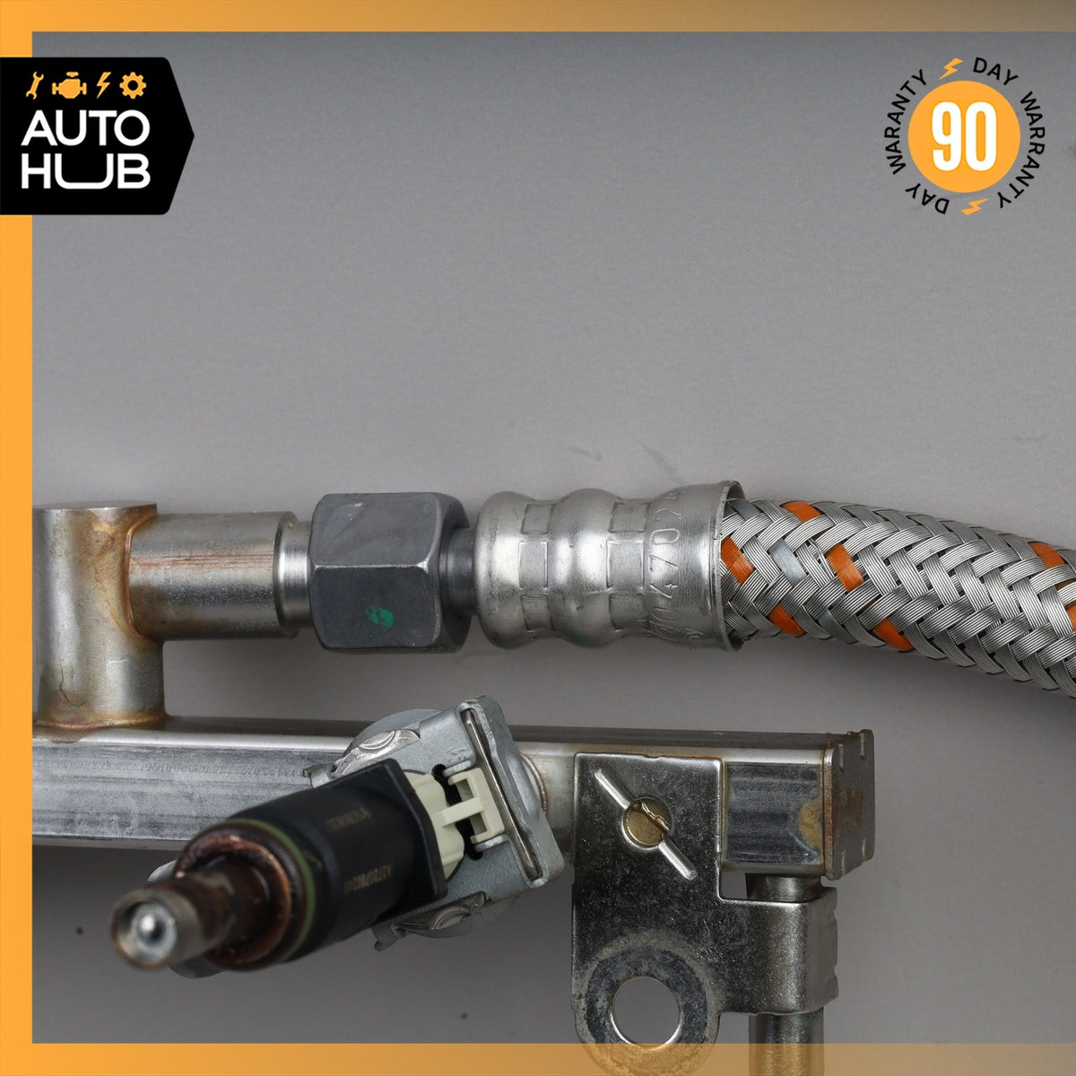07-12 Mercedes R230 SL550 M273 Fuel Injection Rail With Fuel Injectors OEM - photo 4
