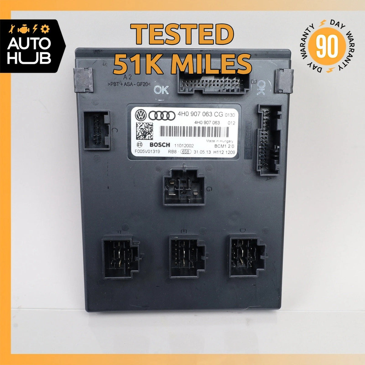 12-15 Audi C7 S6 A6 Body Comfort Onboard Control Module Unit BCM BCU OEM 51k - photo 1