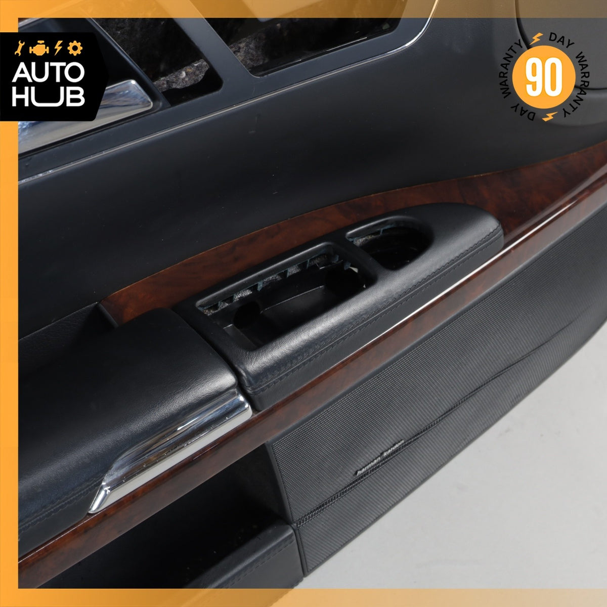 07-09 Mercedes W221 S600 Front Left Driver Side Door Panel Exclusive Black OEM - photo 8